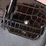 BK25 Touch Noir Shiny Niloticus And Togo Leather Rose Gold Hardware - BK