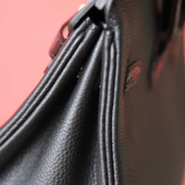 BK25 Touch Noir Shiny Niloticus And Togo Leather Rose Gold Hardware - BK