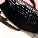 BK25 Touch Noir Shiny Niloticus And Togo Leather Rose Gold Hardware - BK