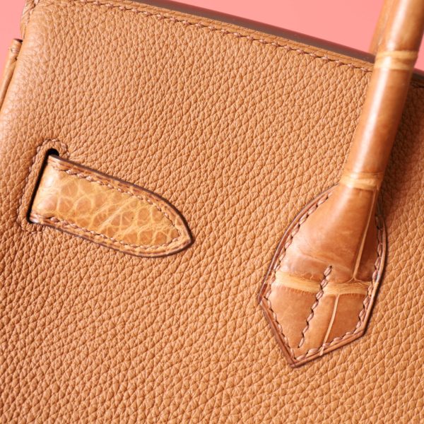 BK30 Touch Gold Matte Niloticus And Togo Leather PHW - BK