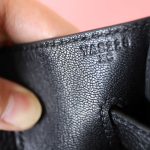 Kelly 28 Black Box Leather Black Hardware