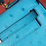 Kelly 25 Crystal Blue Ostrich GHW