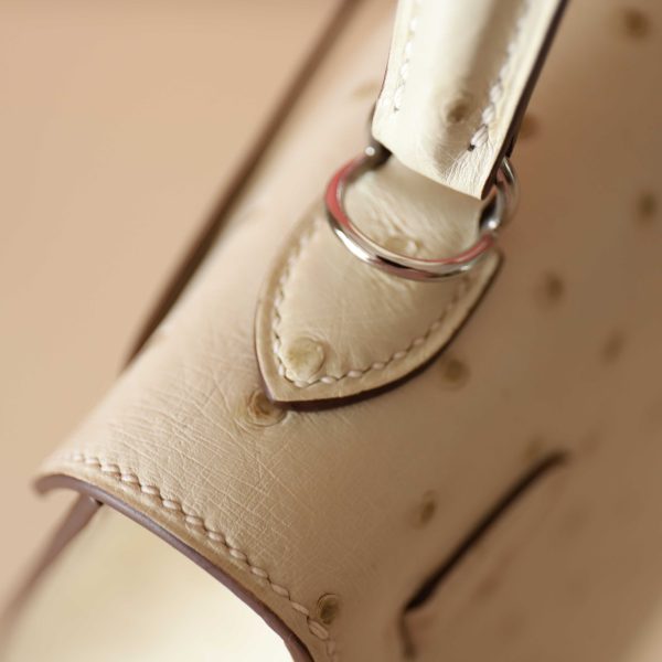 Kelly 25 Parchemin Ostrich PHW