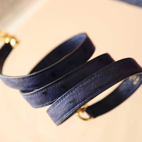 Kelly 25 Malta Blue Ostrich GHW