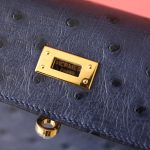 Kelly 25 Malta Blue Ostrich GHW