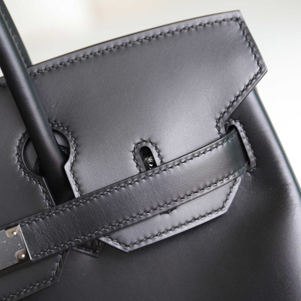 BK30 Noir Box Leather Black Hardware - BK