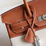 BK30 Fauve Barenia And Toile Canvas PHW - BK