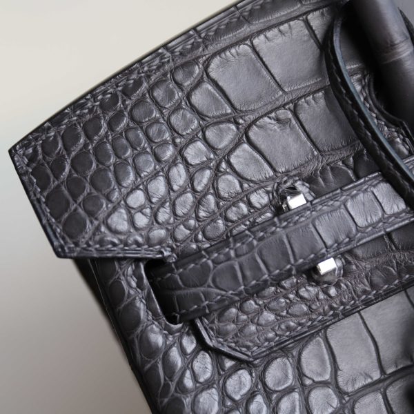 BK25 Graphite Matte Alligator PHW - BK