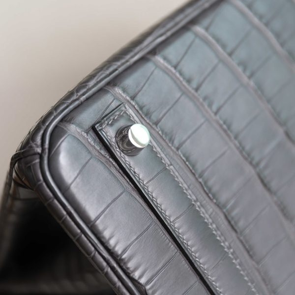 BK25 Graphite Matte Alligator PHW - BK