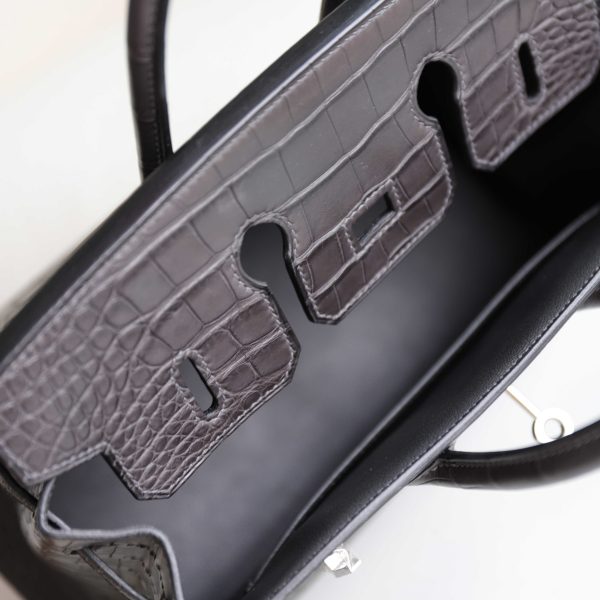 BK25 Graphite Matte Alligator PHW - BK