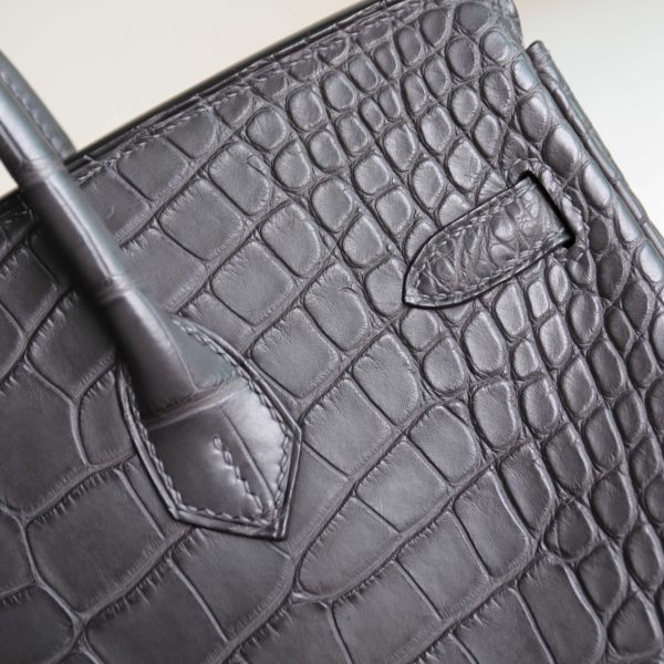 BK25 Graphite Matte Alligator PHW - BK