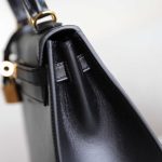 Kelly 25 Noir Box Leather GHW