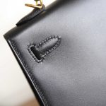 Kelly 25 Noir Box Leather GHW