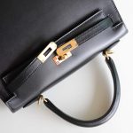 Kelly 25 Noir Box Leather GHW