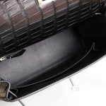 Kelly 25 Noir Matte Alligator PHW