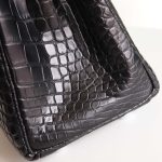 Kelly 25 Noir Matte Alligator PHW