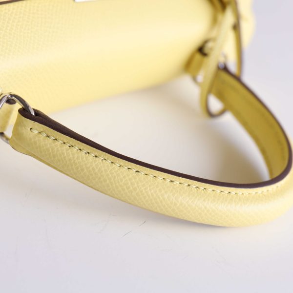 Kelly 25 Jaune Poussin Epsom PHW
