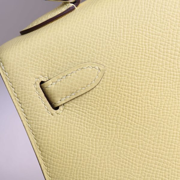 Kelly 25 Jaune Poussin Epsom PHW