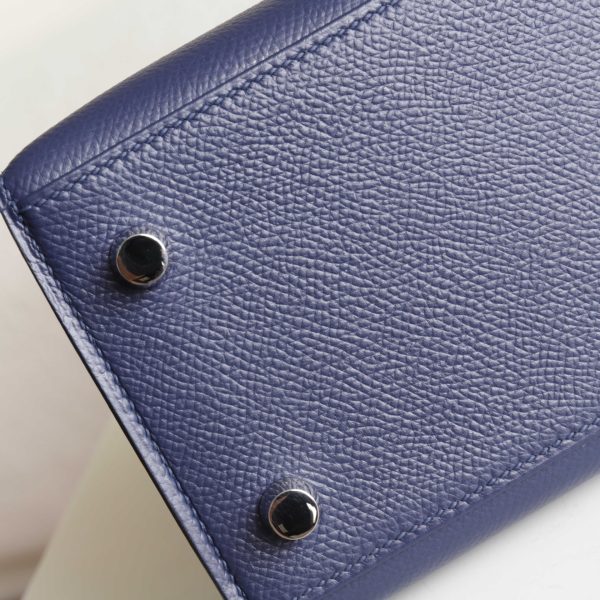 Kelly 25 Blue Indogo Epsom PHW