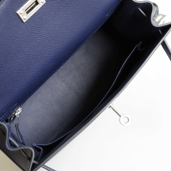 Kelly 25 Blue Indogo Epsom PHW