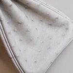 BK25 Pearl Grey Ostrich GHW - BK