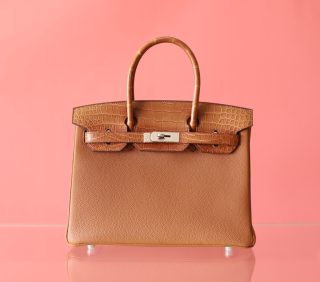 BK30 Touch Gold Matte Niloticus And Togo Leather PHW - BK