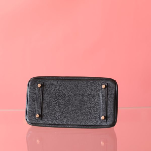 BK25 Touch Noir Shiny Niloticus And Togo Leather Rose Gold Hardware - BK