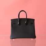 BK25 Touch Noir Shiny Niloticus And Togo Leather Rose Gold Hardware - BK