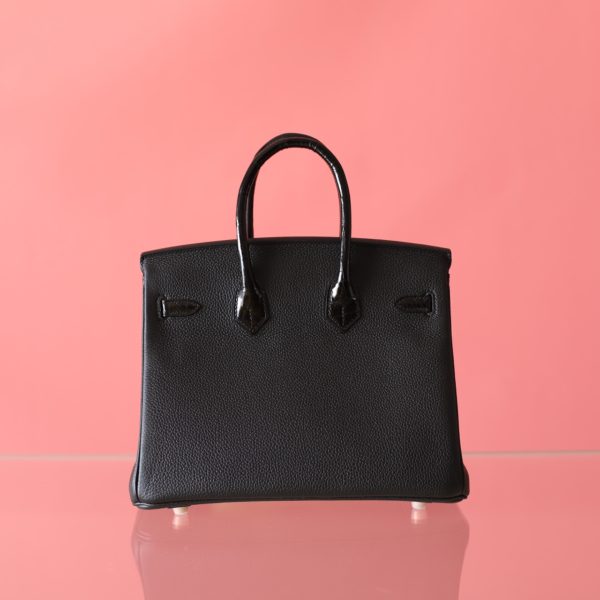 BK25 Touch Noir Shiny Niloticus And Togo Leather Rose Gold Hardware - BK