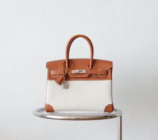 BK30 Fauve Barenia And Toile Canvas PHW - BK