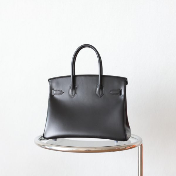 BK30 Noir Box Leather Black Hardware - BK