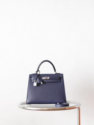 Kelly 25 Blue Indogo Epsom PHW