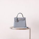 Kelly 25 Blue Lin Togo PHW
