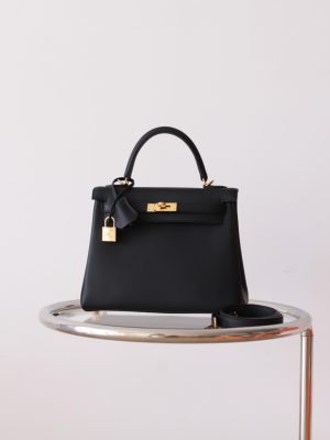 Kelly 25 Noir Swift GHW