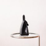 Kelly 25 Noir Matte Alligator PHW
