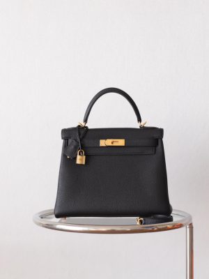 Kelly 28 Noir Togo GHW