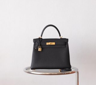 Kelly 28 Noir Togo GHW