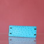 Kelly 25 Crystal Blue Ostrich GHW