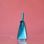 Kelly 25 Crystal Blue Ostrich GHW