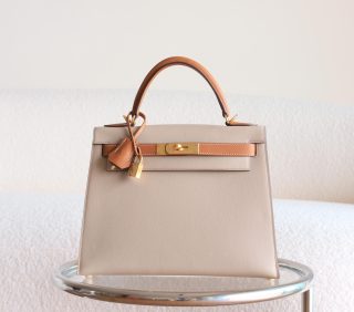 Kelly 25 Trench And Gold Epsom GHW
