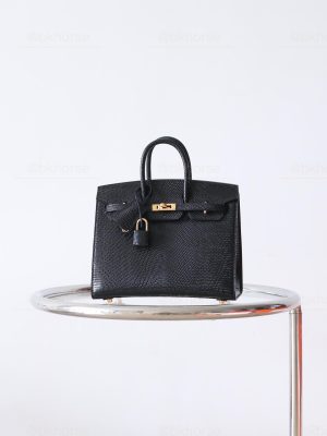 BK20 Sellier Noir Lizard GHW - BK