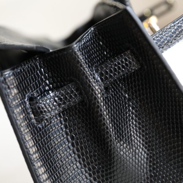 BK20 Sellier Noir Lizard GHW - BK