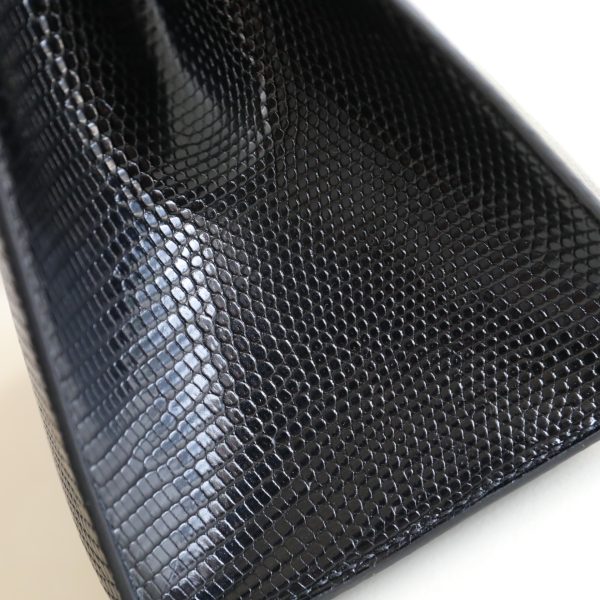 BK20 Sellier Noir Lizard GHW - BK