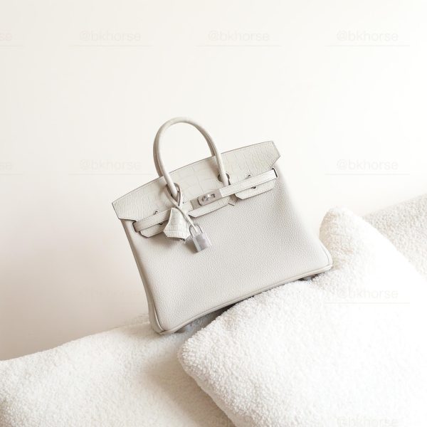 BK25 Touch Beton Matte Alligator And Togo Leather PHW - BK