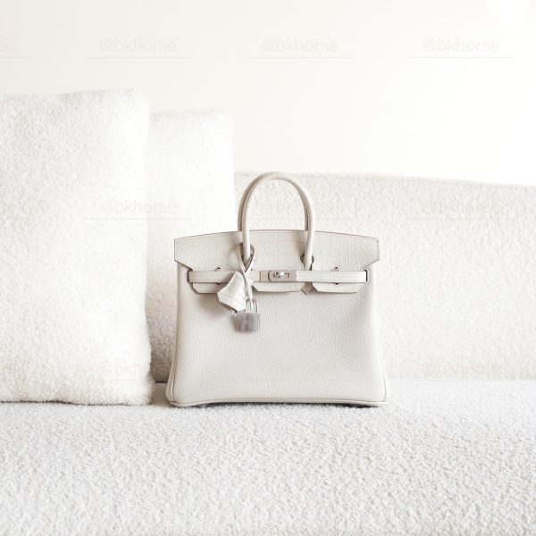 BK25 Touch Beton Matte Alligator And Togo Leather PHW - BK