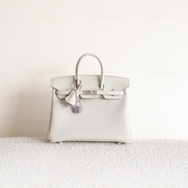 BK25 Touch Beton Matte Alligator And Togo Leather PHW - BK