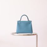 Kelly 25 New Blue Jean Togo PHW