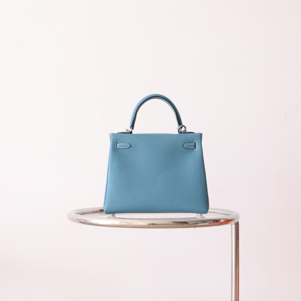 Kelly 25 New Blue Jean Togo PHW