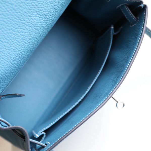 Kelly 25 New Blue Jean Togo PHW