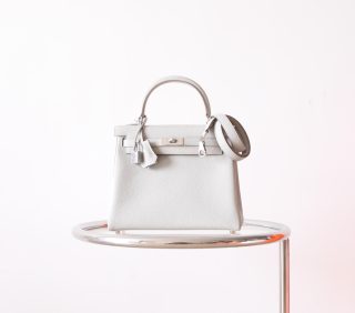 Kelly 25 Gris Pearl Togo PHW